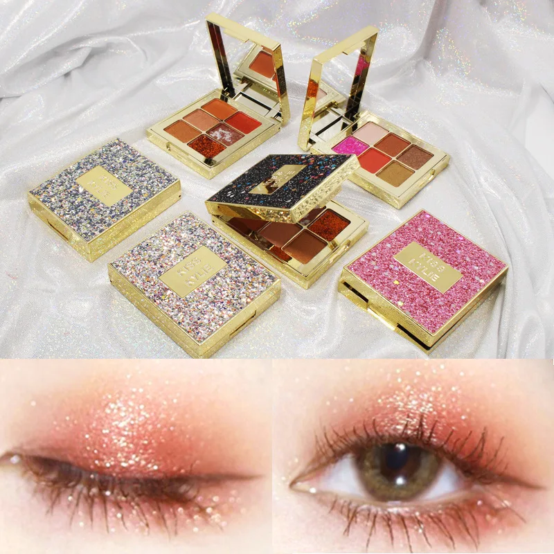 
OEM Hot Sale Cosmetics Wholesale Shimmer and Shine Makeup High Pigment Eyeshadow Palette Private Label Eye Shadow 