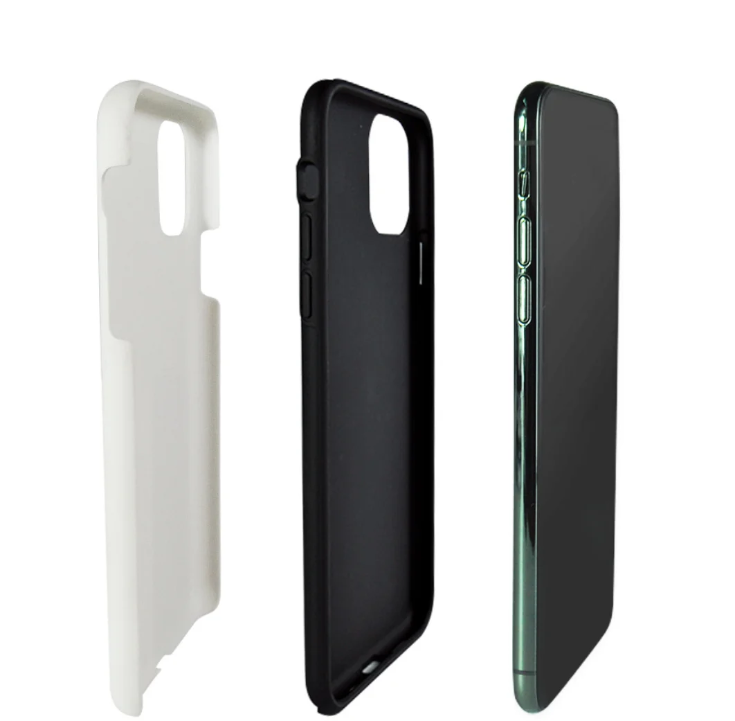 3D 2 In 1 Sublimation Phone Case Heat Transfer Mobile Phone Blank Case  For iPhone 12 pro max