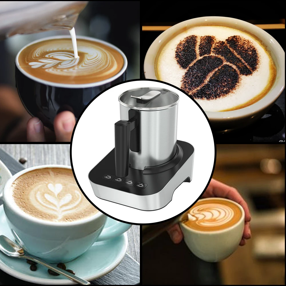 Automatic Hot Cold Frothing NEW Stainless Steel Milk  Temperature Control Electric  Machine For Milk trother