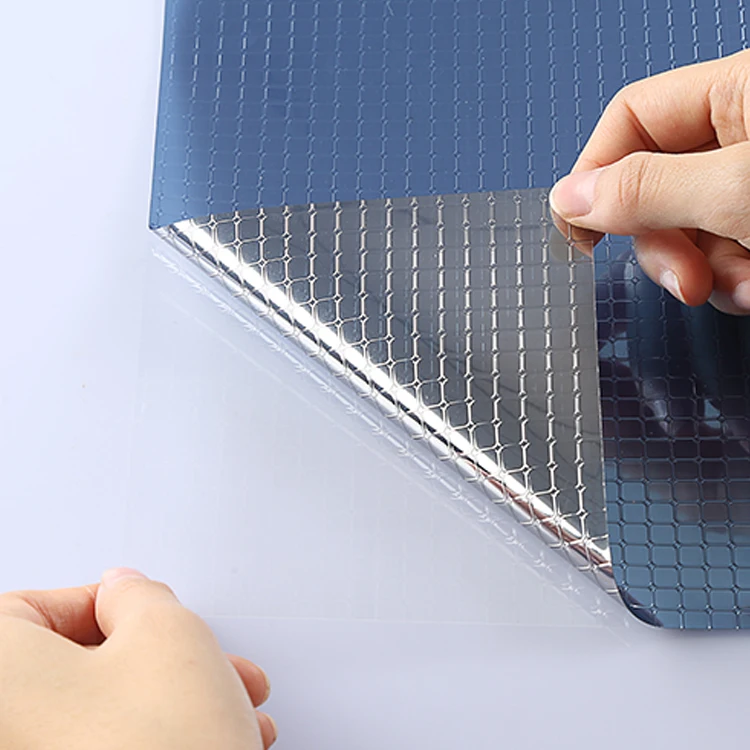 29.53'X78.74' Static Blue Office Glass Film Window Solar One Way Vision Building Film