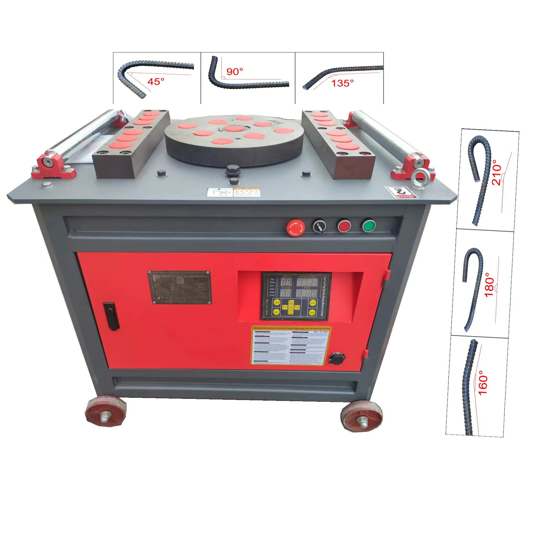 Construction Building Steel Bar Bender 6-36mm Rebar Angle Making Bending Machine for Sale