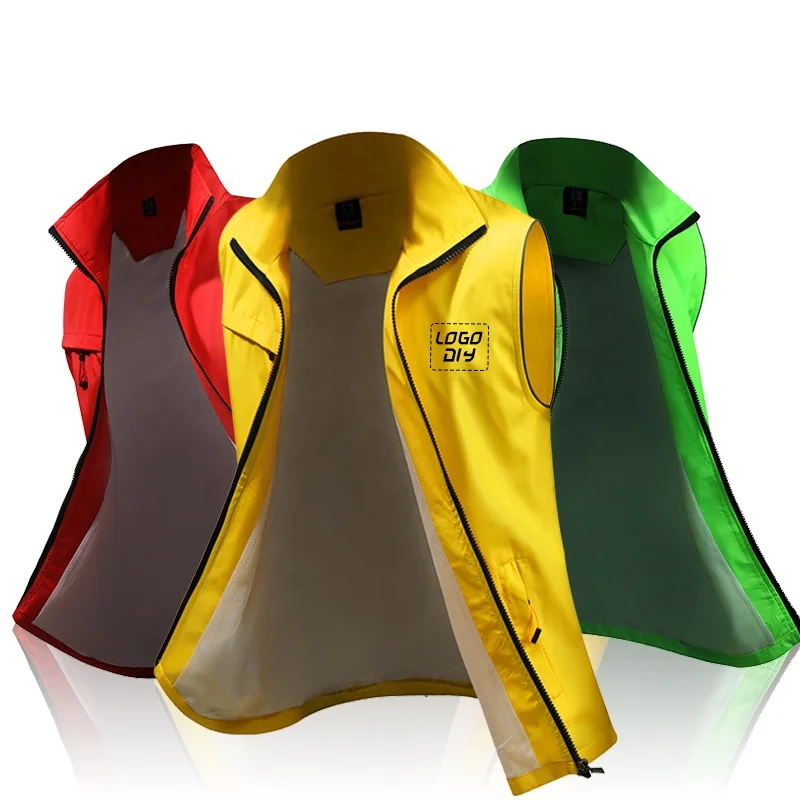 Новое поступление, композитный жилет с двойными манжетами и карманами, светоотражающий жилет
