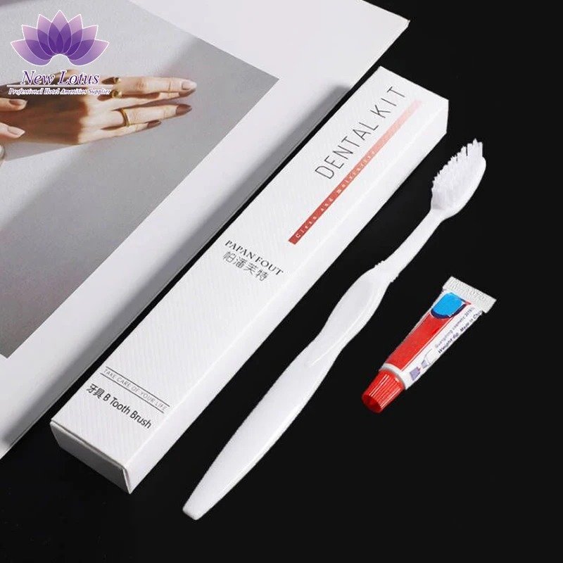 Disposable Hotel Amenities Dental Kit Hotel Toothbrush With Toothpaste for Hotels