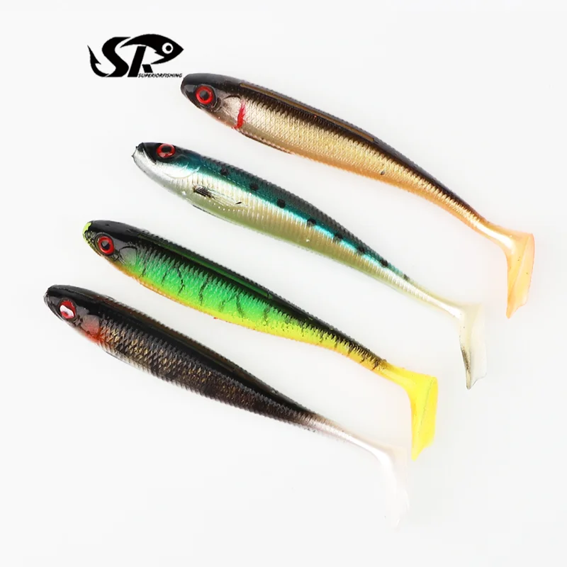 SUPERIORFISHING Soft lure Duck Palm Tail TPE Wobblers Carp Swimbait  Paddle tail Fishing Shad Lure YZ701