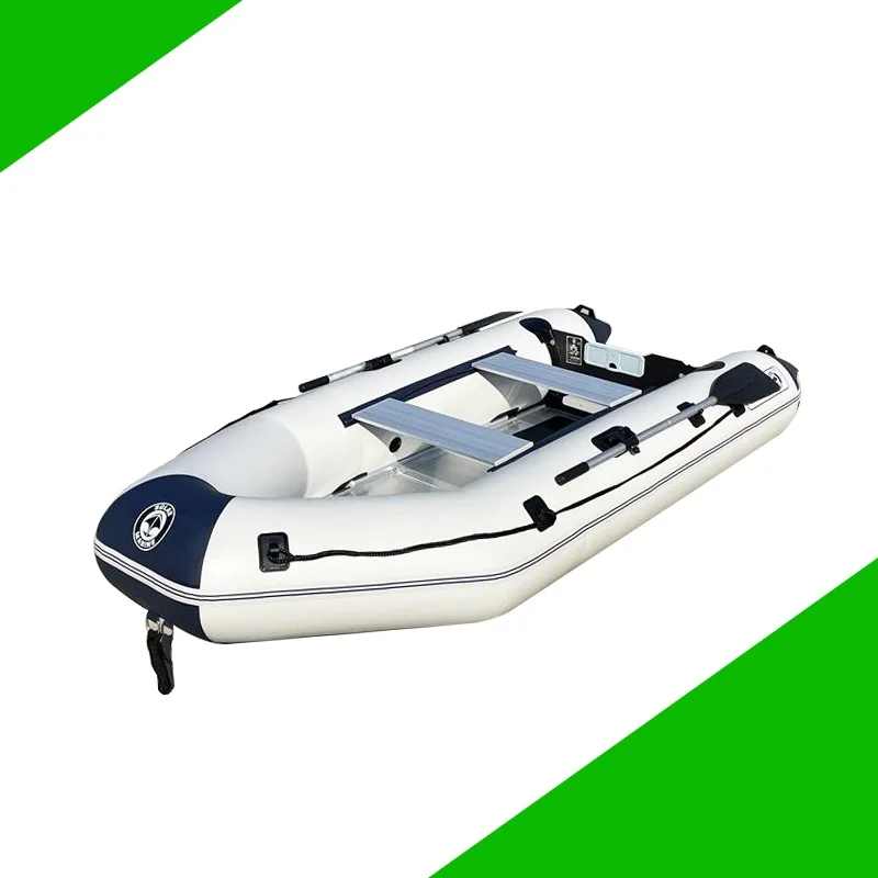 SOLARMARINE 5 Person Speed Boat 10.8ft Inflatable Fishing Kayak Dinghy Rowing Canoe with Transom for scuba diving