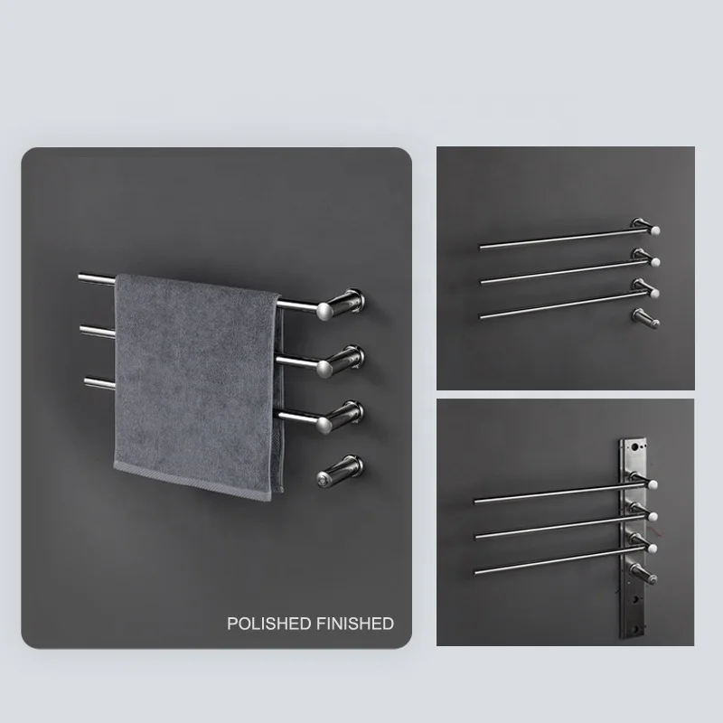 TARRIOU Black Electric Heated Towel Warmer  With Switch