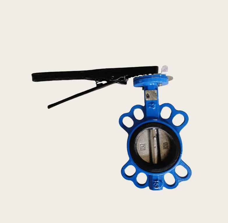 DN80 Eccnomic Model Ductile Iron Ggg50 Wafer Type Butterfly Valve Connection to Pn10/Pn16/Cl125/Cl150/JIS 10K