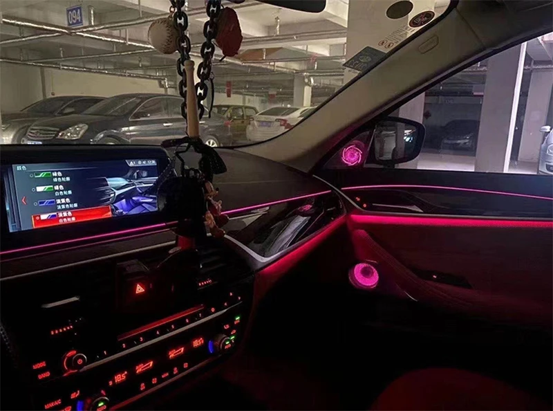 Easy installation fit for BMW new 5 series G38 G30 door panel speaker diamond dome tweeters synchronized with car light