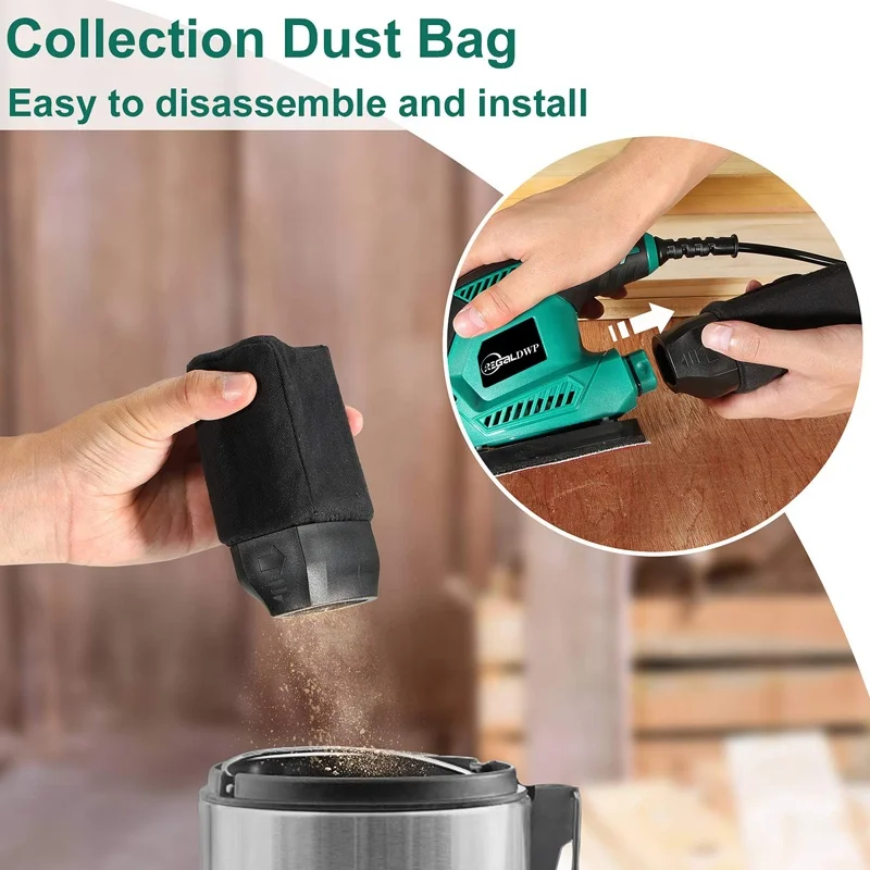 Sheet Sander,Compact Electric Sander Tool,Dust Collection System,Suitable for Tight Spaces Sanding,Polishing,Removing Paint