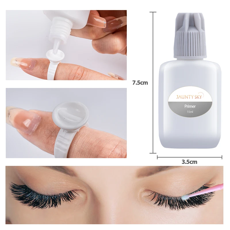 Jaunty Sky Wholesale 15ml Fast Dry Eyelash Extensions Lash Bonder 15ml Glue Primer Private Label Super Bonder