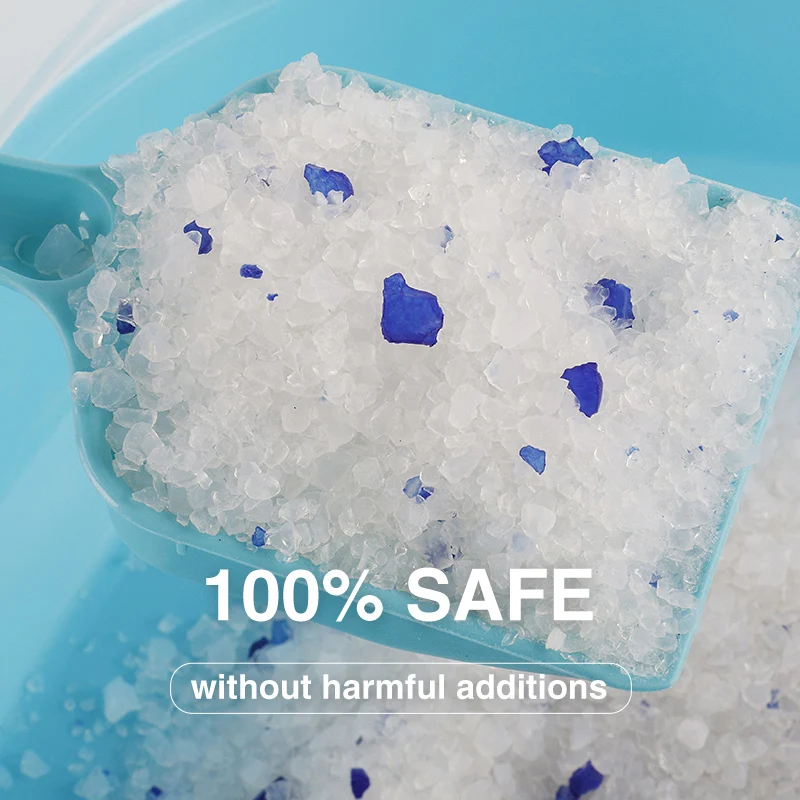 2025 NEW Support OEM ODM  Health Monitoring pH Testing Silica Gel Sand Filler Clean Micro crystal Cat Litter