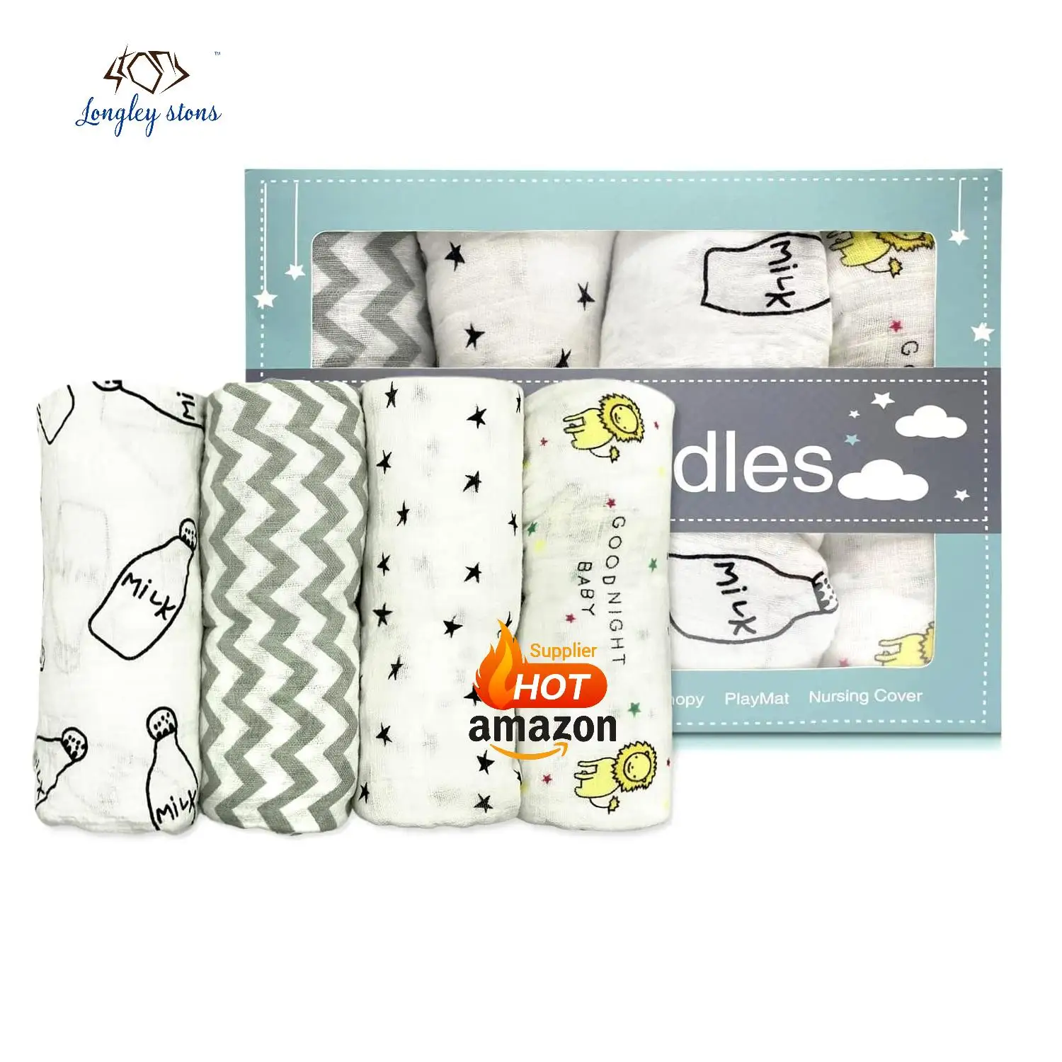 High Quality Good Selling Wholesale Price ORGANIC cotton Swaddle Muslin Blanket Fabric