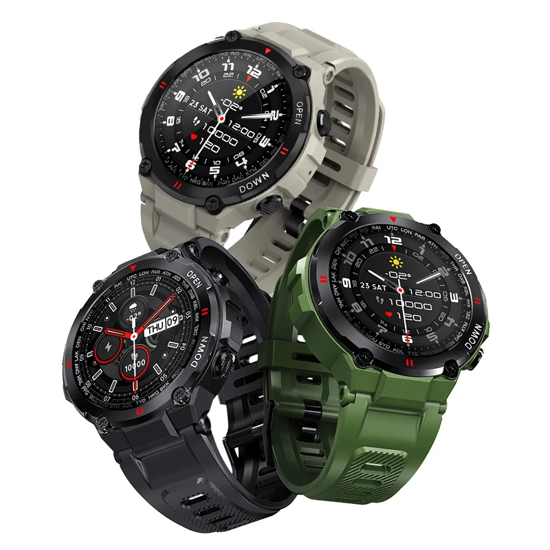 2021 модные ударопрочные дизайнерские уличные спортивные Смарт-часы BT с батареей 400 мАч