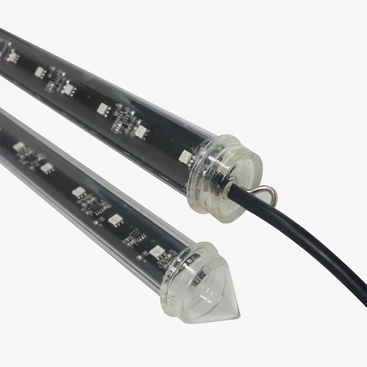 DMX светодиодный RGB метеоритный трубчатый светильник 3D Волшебная вертикальная трубка для ночного клуба диско потолок