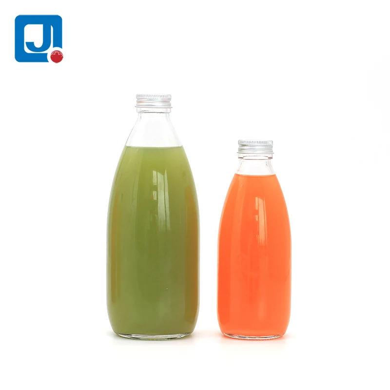 
250ml 500ml empty cold brew glass bottle with aluminum lid for kombucha juice beverages 