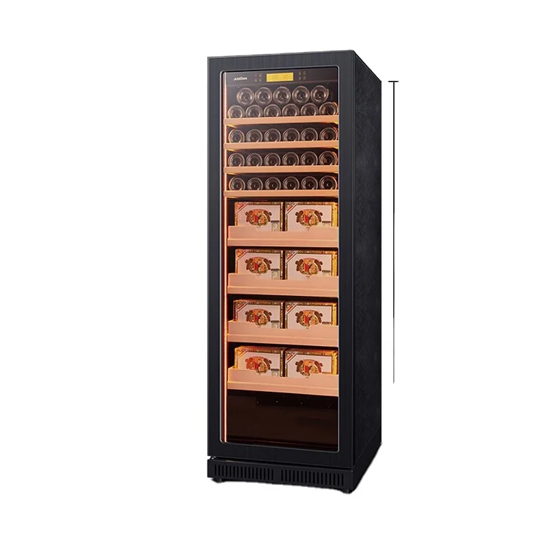 
Professional electric humidors cigar cabinet cohiba cigars Humidifying Fan Compressor cooler No Frost Spain Cedar Drawers 