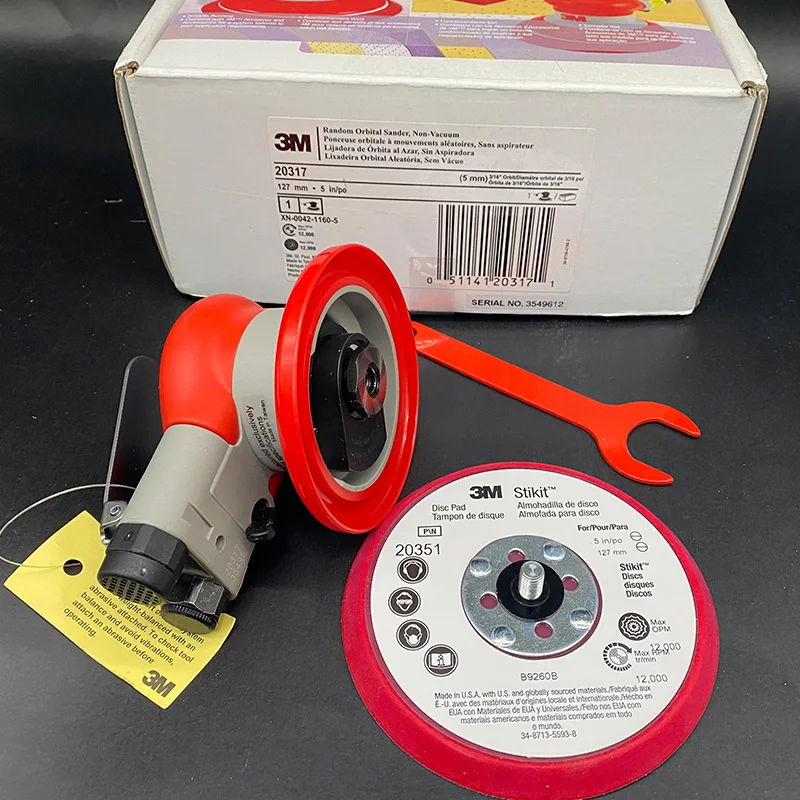 3m 20317 5inch sander Heavy Duty Air Random Orbital Sander Sandpaper Machine Pneumatic Random Orbital Sander