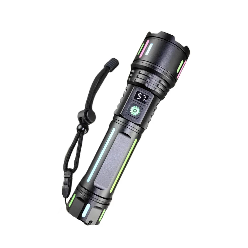 high lumen Rechargeable Battery Portable Long Beam Distance Tactical Trekking Powerful White Laser LED Torch