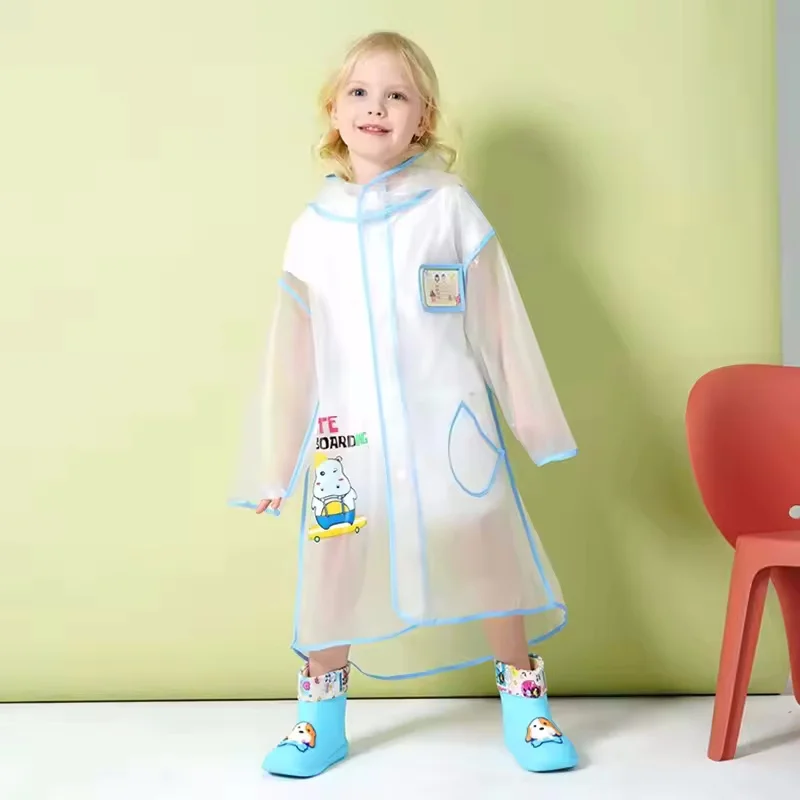 3-8-Year-Old Primary School Students Only have Factory Direct Sales Support for Customizing Multiple Colors of Raincoats