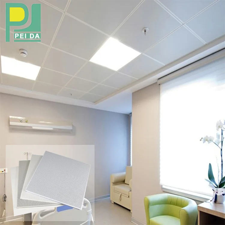 Fireproof Flat White Ceiling Metal Suspended Aluminum Manufacture