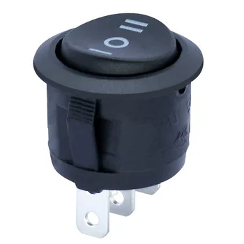 20 мм ВКЛ-ВЫКЛ-ВКЛ. Клавишный переключатель с круглым отверстием MR-5 серии