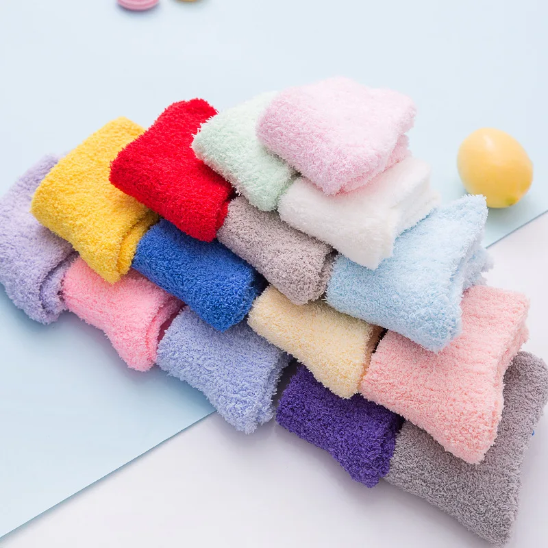 Women Warm Super Soft Plush Slipper Sock Winter Fluffy Microfiber Crew Socks cheap wholesale women home Fuzzy Cozy Sock