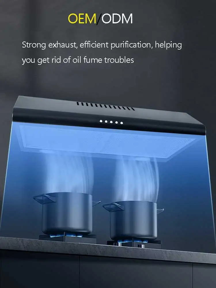 New design super slim auto cleran stainless steel kitchen chimney range hood cooker hood