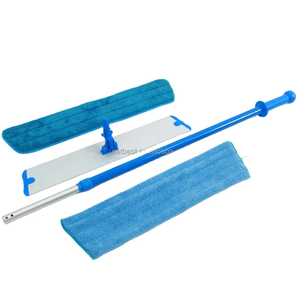 New Design Household Aluminum Microfiber Dust Flat Mop With Lock Connector