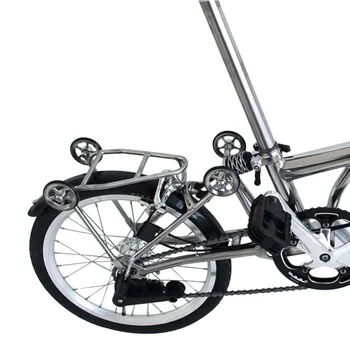 Wholesale of bicycle parts Titanium rear rack fit for Tri-fold bicycle