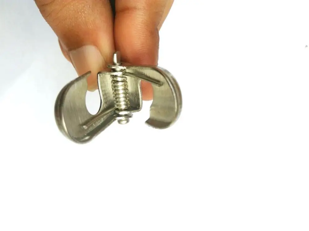 Nurse Call Cords Spring Loaded Clip Security Clips | Stainless Steel Ribbon Cord Clamp | Stainless Steel Clothes Pegs Metal Clip