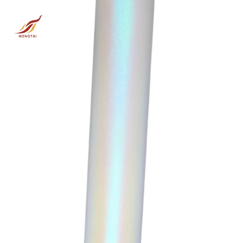 KH9117 sand blasting rainbow wall decor hologram film self adhesive iridescent holographic vinyl