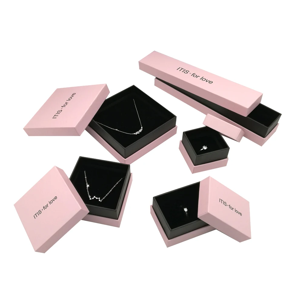 
Custom necklace jewelry earing packaging velvet ring box 