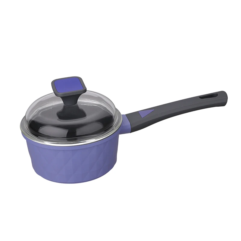 Новый стиль; Каблук 16 см литой алюминий приготовления дома ресторана молока завтрак Кастрюля со стеклянной