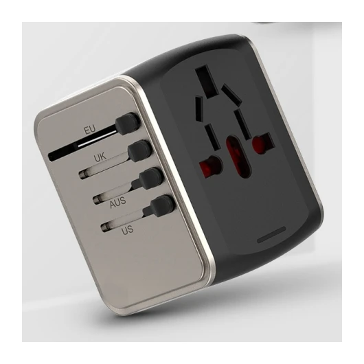 Популярный трендовый Универсальный переходник для путешествий с USB розетки настенного зарядного устройства типа C Переходник