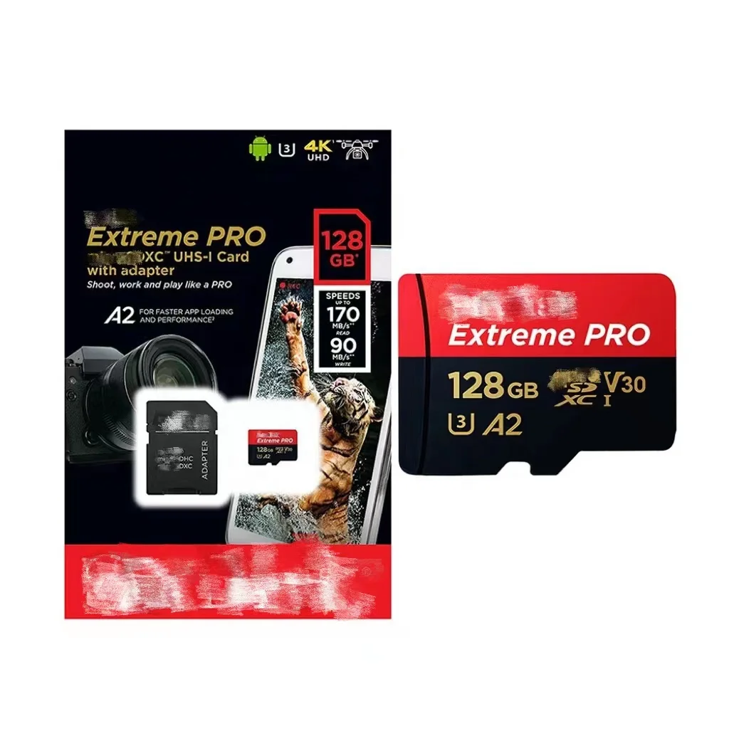 For SD Extreme Pro Card 4GB 16GB  32GB 64GB 128GB 256GB 512GB U3 TF Memory SD Card For Mobile Phones 4K Camera
