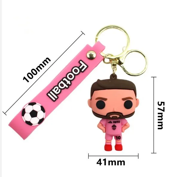 Messi Doll Worlded Cup Jersey Football Sports Couple Bag Pendant Star Hanging Ornaments Key Chains Keychain Toys