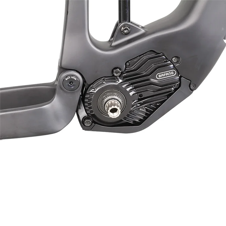 carbon   ebike  frame  full suspension ebike  frames with Bafang M600 battery motor