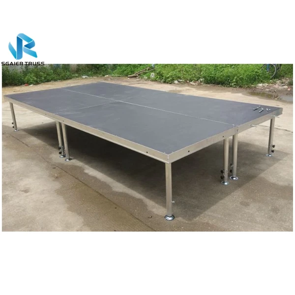 Cheap Smart mobile lighting portable stage/Stripper Pole Stage