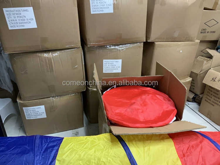 Folding Kids Play Tunnel House Tent Crawling Games Children Play Tube Toddlers Infant Toy Indoor Outdoor Pop Up Kids Play Tunnel