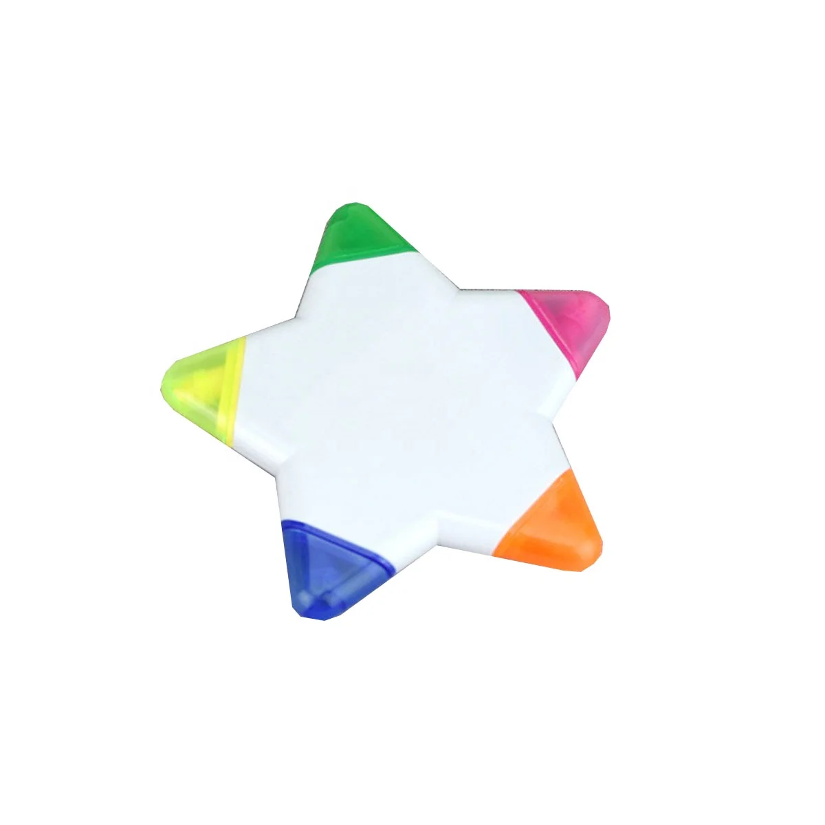Customized 5 in 1 Star Shape Highlighter Drawing Pen Single Opp Package In Loose For Students