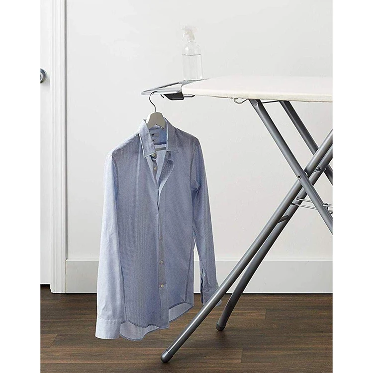 Adjustable Height Collapsible Ironing Board Mini Folding Style Standing Type Installation Home Easy Storage European Wood Metal