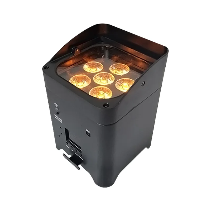Новинка, 10 шт. RGBW + UV 6 в 1 6x18 Вт, Wi-Fi, беспроводной Dmx, батарейный светодиодный светильник 108 Вт