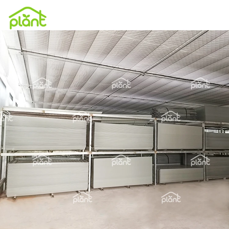 Nursery Planting EBB And Flow Tray Flood Table Tray Rolling Bench Tray in Greenhouse