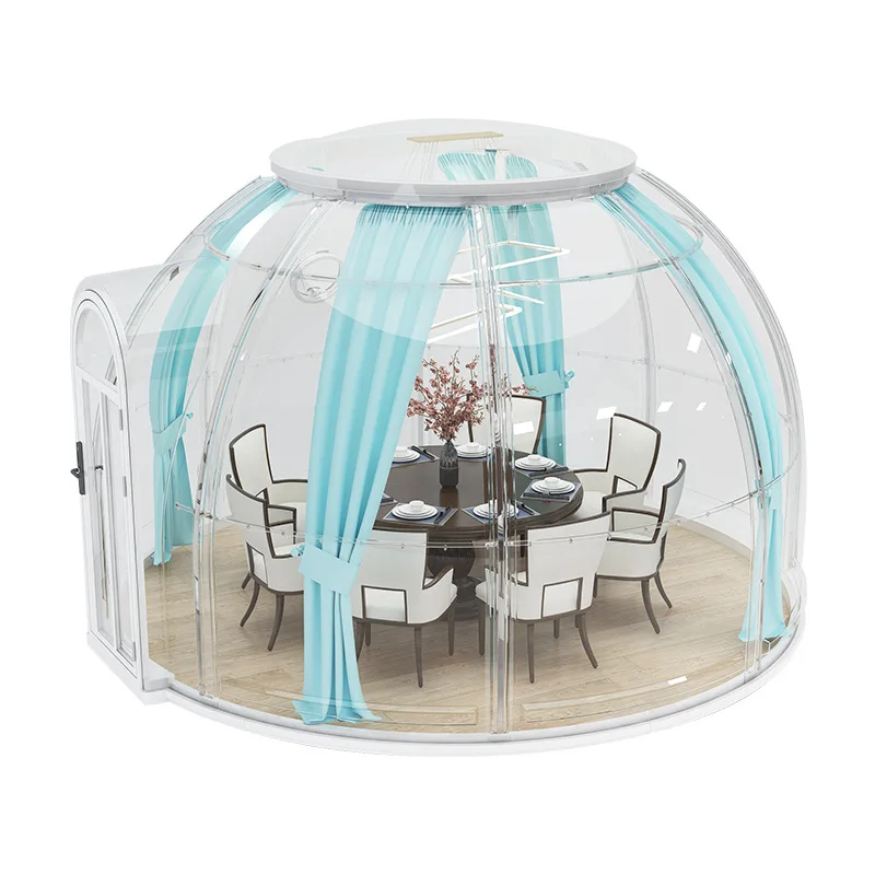 Factory PVDF Coated Retractable Enclosure Rounded Tent Circular Tent Sun room Dome Tent