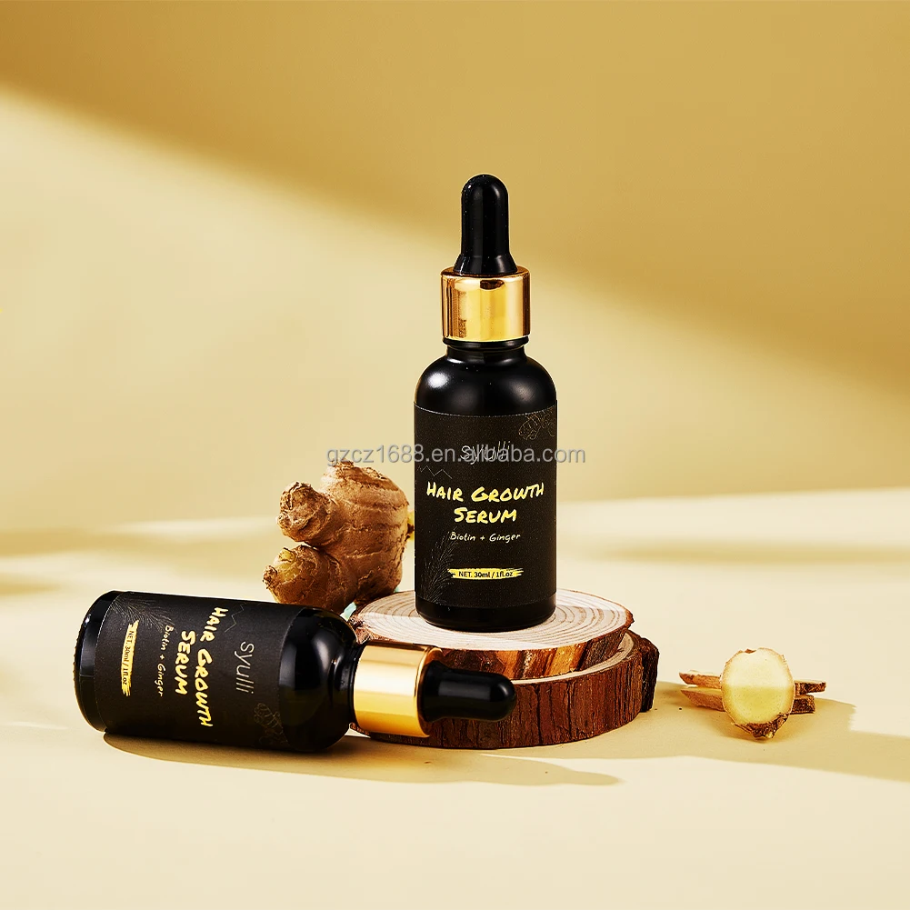 Customize Logo Biotin Human Hair Growth Serum Treatment Prevents Hair Loss Thinning Natural Ingredients Moisture The Scalp