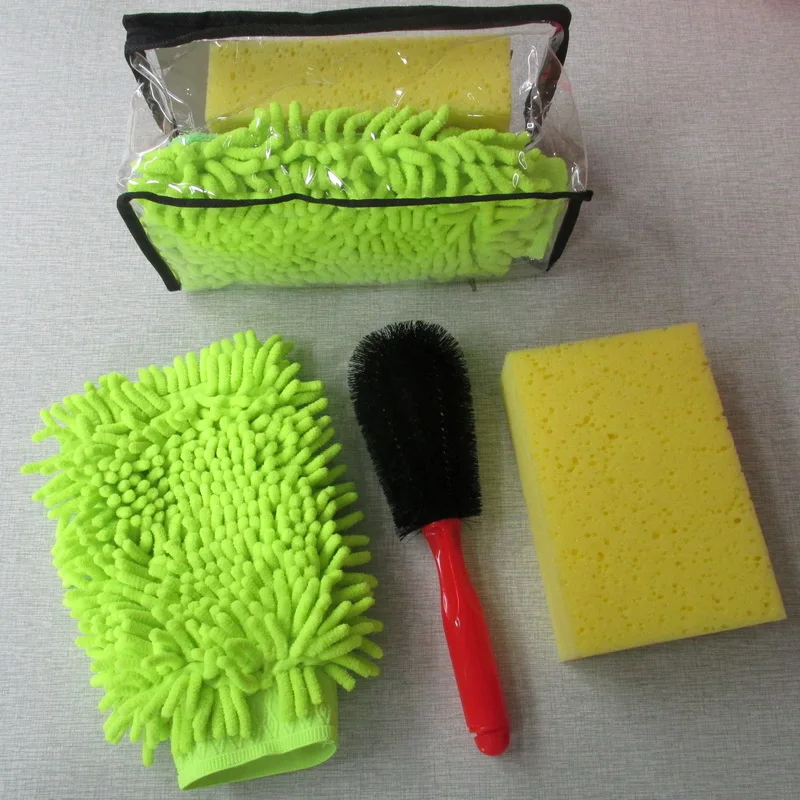 
3 piece car wash kit, car care cleaning, car cleaning set 