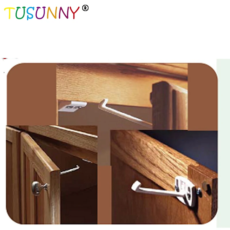 Baby Products Reusable Child Safety Locks Cabinet Locks Child Safety Multi-function Child Protection With Screws