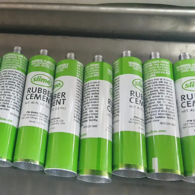 Strong Rubber Cements Soft Tube Pack Green Printed Global Tire Repair Adhesives Aluminum Collapsible Tubes from China