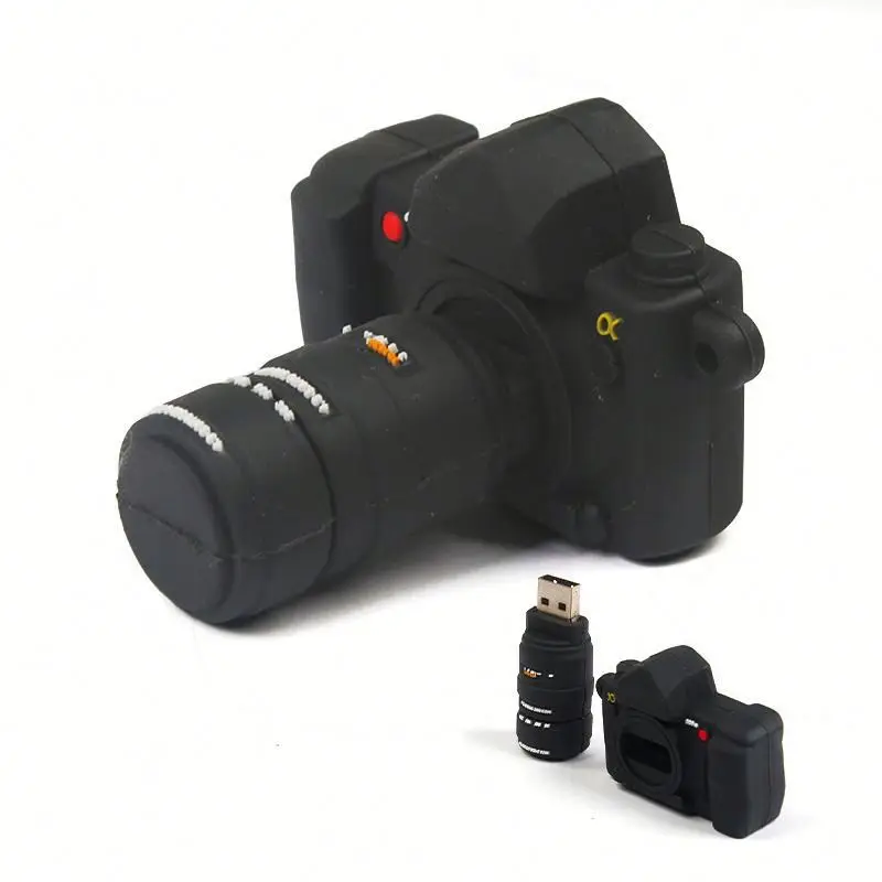 
 Новые продукты 2021, уникальный 3D мягкий ПВХ USB-накопитель в форме камеры, USB-накопитель, новые подарки, уникальные товары для продажи  