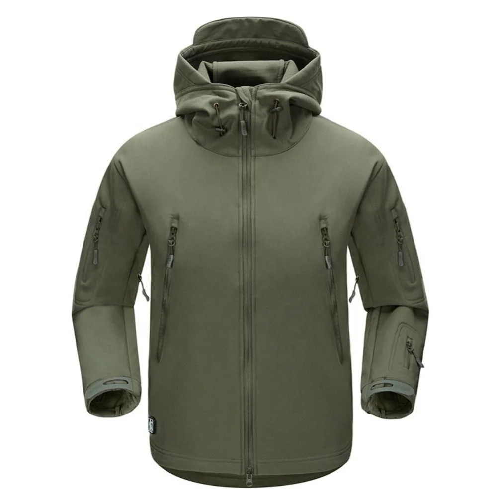 
Quality full Zip Polyester Knit Soft Shell Jacket 